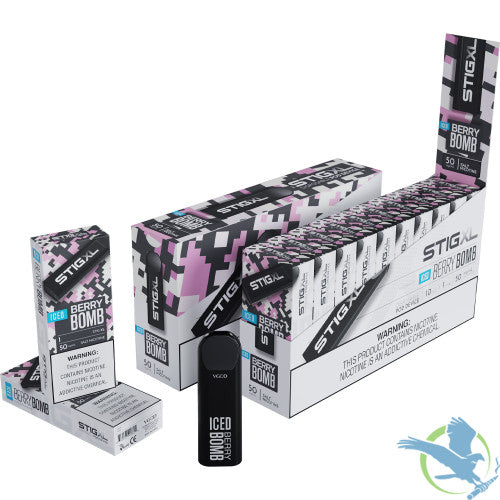 VGOD Stig XL 2.5ML 700 Puffs 500mAh Prefilled Nicotine Salt Disposable Pod Device - Display of 10