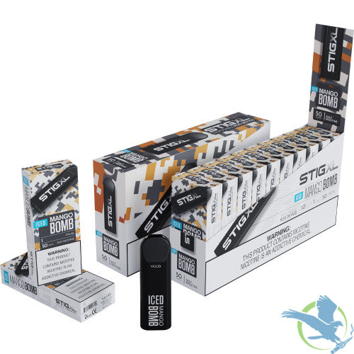 VGOD Stig XL 2.5ML 700 Puffs 500mAh Prefilled Nicotine Salt Disposable Pod Device - Display of 10