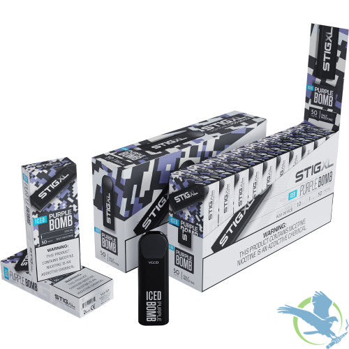 VGOD Stig XL 2.5ML 700 Puffs 500mAh Prefilled Nicotine Salt Disposable Pod Device - Display of 10