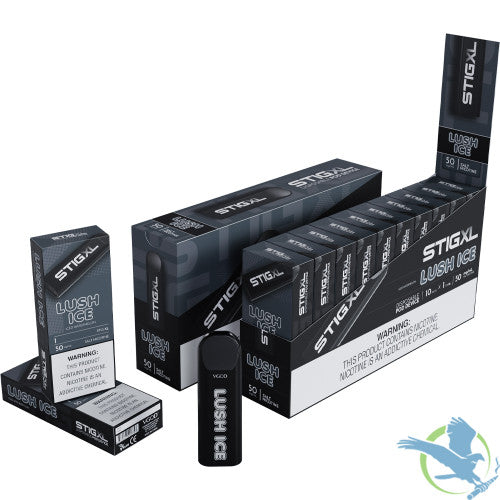 VGOD Stig XL 2.5ML 700 Puffs 500mAh Prefilled Nicotine Salt Disposable Pod Device - Display of 10