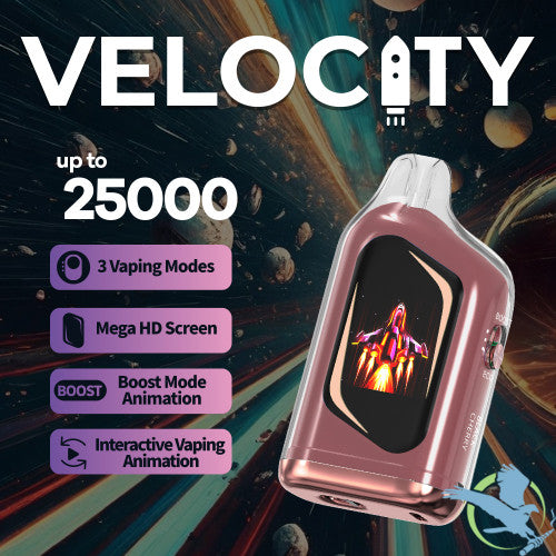 Velocity 17ML 25K Puffs Disposable Device With Interactive Vaping Animation & Mega HD Screen - Display of 5