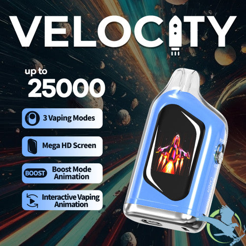Velocity 17ML 25K Puffs Disposable Device With Interactive Vaping Animation & Mega HD Screen - Display of 5