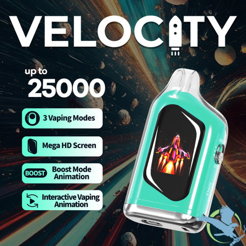 Velocity 17ML 25K Puffs Disposable Device With Interactive Vaping Animation & Mega HD Screen - Display of 5