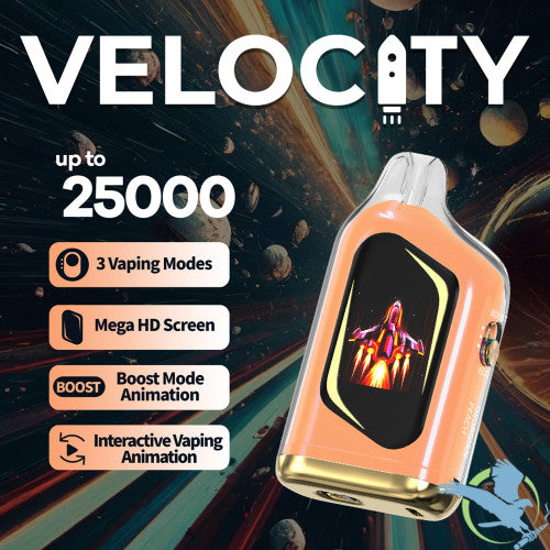 Velocity 17ML 25K Puffs Disposable Device With Interactive Vaping Animation & Mega HD Screen - Display of 5