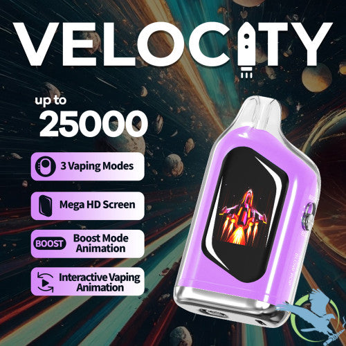 Velocity 17ML 25K Puffs Disposable Device With Interactive Vaping Animation & Mega HD Screen - Display of 5