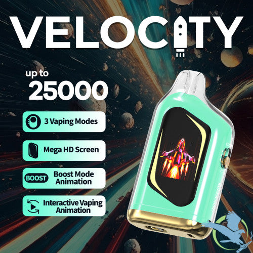 Velocity 17ML 25K Puffs Disposable Device With Interactive Vaping Animation & Mega HD Screen - Display of 5
