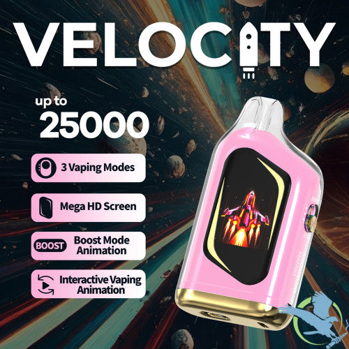 Velocity 17ML 25K Puffs Disposable Device With Interactive Vaping Animation & Mega HD Screen - Display of 5
