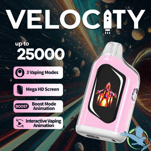 Velocity 17ML 25K Puffs Disposable Device With Interactive Vaping Animation & Mega HD Screen - Display of 5