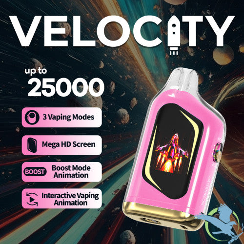 Velocity 17ML 25K Puffs Disposable Device With Interactive Vaping Animation & Mega HD Screen - Display of 5