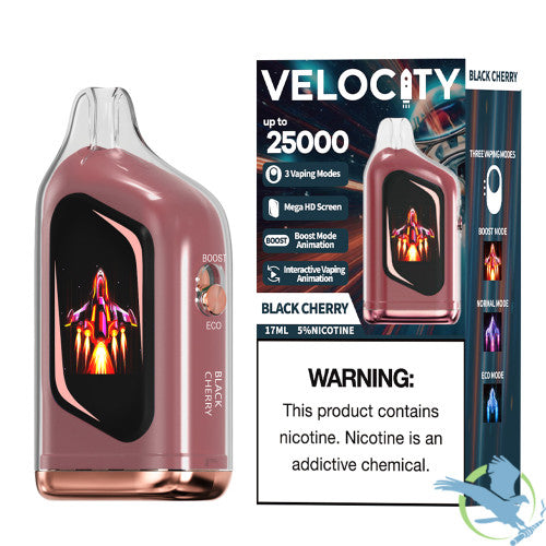 Velocity 17ML 25K Puffs Disposable Device With Interactive Vaping Animation & Mega HD Screen - Display of 5