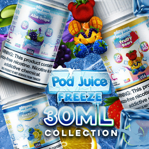 POD Juice ICED Synthetic Nicotine Salt E-Liquid 30ML